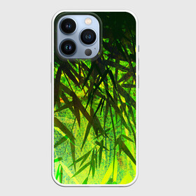 Чехол для iPhone 13 Pro с принтом ТРАВА   TRAVA в Курске,  |  | summer | tropic | жара | летний | лето | отдых | пальмы | природа | текстура | тропикано | тропики