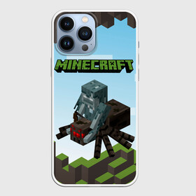 Чехол для iPhone 13 Pro Max с принтом Minecraft паук в Курске,  |  | minecraft | копатель | кубики | майкрафт | майнкрафт | мморг | мультиплеер | пиксели | пиксельная игра | развивающая игра | рпг | строительство | стройка