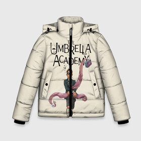 Зимняя куртка для мальчиков 3D с принтом The umbrella academy в Курске, ткань верха — 100% полиэстер; подклад — 100% полиэстер, утеплитель — 100% полиэстер | длина ниже бедра, удлиненная спинка, воротник стойка и отстегивающийся капюшон. Есть боковые карманы с листочкой на кнопках, утяжки по низу изделия и внутренний карман на молнии. 

Предусмотрены светоотражающий принт на спинке, радужный светоотражающий элемент на пуллере молнии и на резинке для утяжки | dark horse comics | netflix | the umbrella academy | umbrella | академия амбрелла | белая скрипка | бен харгривз | комикс | комильфо | космобой | кракен | реджинальд харгривз | сеанс | слух