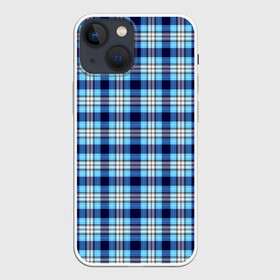 Чехол для iPhone 13 mini с принтом The Gentlemen Blue в Курске,  |  | Тематика изображения на принте: boys | cell | gentlmen | pattern | боевик | гайричи | геометрия | джентельмены | джентльмен | квадраты | клетка | клетчатый | комедия | криминал | линии | мужские | пацанские | полоска | полосы | текстура | узор