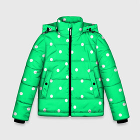 Зимняя куртка для мальчиков 3D с принтом Горошек на зеленом в Курске, ткань верха — 100% полиэстер; подклад — 100% полиэстер, утеплитель — 100% полиэстер | длина ниже бедра, удлиненная спинка, воротник стойка и отстегивающийся капюшон. Есть боковые карманы с листочкой на кнопках, утяжки по низу изделия и внутренний карман на молнии. 

Предусмотрены светоотражающий принт на спинке, радужный светоотражающий элемент на пуллере молнии и на резинке для утяжки | baby | casual | girl | green | pattern | геометрия | горох | горошек | девушкам | детские | зелень | круги | круглый | кружочки | летние | лето | листья | многоточие | мятный | нежные | орнамент | пастельные | паттерн