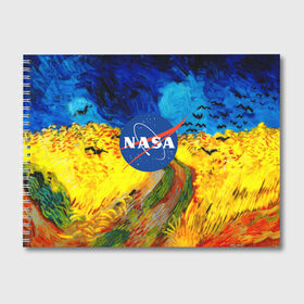 Альбом для рисования с принтом NASA ВАНГОГ NASA в Курске, 100% бумага
 | матовая бумага, плотность 200 мг. | galaxy | nasa | nebula | space | star | абстракция | вангог | вселенная | галактика | звезда | звезды | космический | наса | планеты