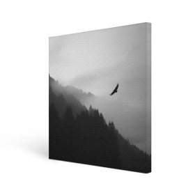 Холст квадратный с принтом ОРЁЛ НАД ЛЕСОМ в Курске, 100% ПВХ |  | bird | dark | fog | forest | heaven | jh k | ktc | sky | texture | деревья | животные | лес | небо | орел | природа | птица | птицы | текстуры | тёмный лес | туман