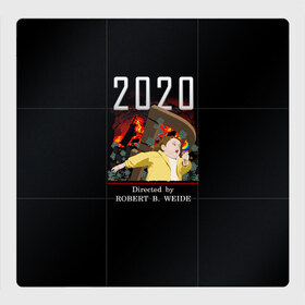 Магнитный плакат 3Х3 с принтом 2020 год (Robert B Weide) в Курске, Полимерный материал с магнитным слоем | 9 деталей размером 9*9 см | 2020 | robert b weide | девочка убегает | катастрофа | кино | коронавирус | кризис | мем | мемы | нефть | режиссёр | роберт б вейд | рубль | сша | фильм катастрофа