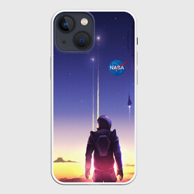 Чехол для iPhone 13 mini с принтом NASA в Курске,  |  | cosmonavt | galaxy | nasa | nebula | space | star | абстракция | астронавт | вселенная | галактика | звезда | звезды | космический | космонавт | наса | планеты | скафандр