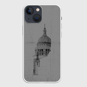Чехол для iPhone 13 mini с принтом собор в Курске,  |  | architecture | general plan 
architect | архитектор | архитектура | генплан | знание