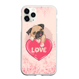 Чехол для iPhone 11 Pro матовый с принтом Love Pug (Z) в Курске, Силикон |  | dog | doggie | doggy | mops | pug | декоративная собака | друг человека | другу | кинолог | лабрадор | малые молоссоиды | мопс | мопсик | мохнатый | пес | пёсель | пёсик | подарок | подруге | собака | собакен | собаки