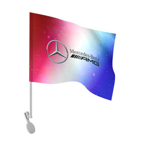 Флаг для автомобиля с принтом MERCEDES / МЕРСЕДЕС в Курске, 100% полиэстер | Размер: 30*21 см | Тематика изображения на принте: amg | auto | bens | benz | logo | merc | mercedes | mercedes benz | mersedes | moto | new | star | vthctltc | авто | амг | бенц | звезда | класс | лого | логотип | мерин | мерс | мерседес | мерседес бенц | мото | новый | символ | символы | ьуксуву