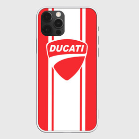 Чехол для iPhone 12 Pro с принтом DUCATI в Курске, силикон | область печати: задняя сторона чехла, без боковых панелей | Тематика изображения на принте: ducati | moto | дукати | мото | мотоспорт