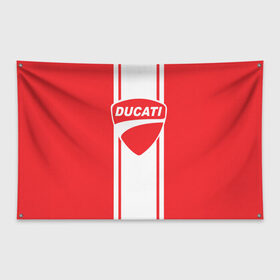 Флаг-баннер с принтом DUCATI в Курске, 100% полиэстер | размер 67 х 109 см, плотность ткани — 95 г/м2; по краям флага есть четыре люверса для крепления | ducati | moto | дукати | мото | мотоспорт