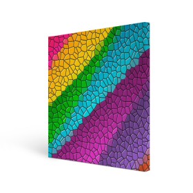 Холст квадратный с принтом Яркая мозаика в Курске, 100% ПВХ |  | желтый | зелёный | красный | мозаика | оранжевый | радуга | синий | фиолетовый | цвета | яркие | яркие цвета