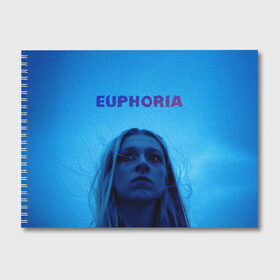 Альбом для рисования с принтом Euphoria в Курске, 100% бумага
 | матовая бумага, плотность 200 мг. | euphoria | hunter schafer | jules vaughn | rue bennett | zendaya | джулиус | джулс вон | зендайа | зендая | ру беннет | хантер шафер | эйфория