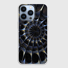 Чехол для iPhone 13 Pro с принтом DARK в Курске,  |  | Тематика изображения на принте: abstract | abstraction | color | fractal | geometry | paitnt | psy | rdtktr | абстракция | геометрия | краски | неоновые | психоделика | фрактал