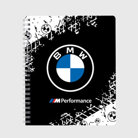 Тетрадь с принтом BMW БМВ в Курске, 100% бумага | 48 листов, плотность листов — 60 г/м2, плотность картонной обложки — 250 г/м2. Листы скреплены сбоку удобной пружинной спиралью. Уголки страниц и обложки скругленные. Цвет линий — светло-серый
 | 2020 | auto | b m w | bmv | bmw | car | logo | moto | performance | power | series | sport | авто | б м в | бмв | игра | игры | иьц | лого | логотип | марка | машина | мото | мотоцикл | павер | перфоманс | серии | серия | символ | спорт