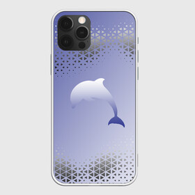Чехол для iPhone 12 Pro Max с принтом Минималистичный дельфин в Курске, Силикон |  | Тематика изображения на принте: dolphin | minimalism | sea | дельфин | минимализм | море