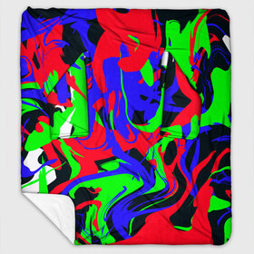 Плед с рукавами с принтом Абстрактные краски в Курске, 100% полиэстер | Закругленные углы, все края обработаны. Ткань не мнется и не растягивается. Размер 170*145 | abstract | art | camo | colorful | digital | fluid | абстракция | арт | камуфляж | краски | цифровой
