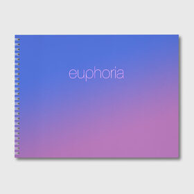 Альбом для рисования с принтом Euphoria в Курске, 100% бумага
 | матовая бумага, плотность 200 мг. | euphoria | hunter schafer | jules vaughn | rue bennett | zendaya | джулиус | джулс вон | зендайа | зендая | ру беннет | хантер шафер | эйфория