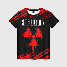 Женская футболка 3D с принтом STALKER 2 / СТАЛКЕР 2 в Курске, 100% полиэфир ( синтетическое хлопкоподобное полотно) | прямой крой, круглый вырез горловины, длина до линии бедер | biohazard | chernobyl | cnfkrth | logo | radiation | s.t.a.l.k.e.r. | s.t.a.l.k.e.r.2 | stalker | stalker2 | биохазард | игра | игры | лого | логотип | логотипы | радиация | с.т.а.л.к.е.р | с.т.а.л.к.е.р.2 | символ | сталкер | сталкер2 | черн