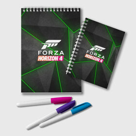 Блокнот с принтом Forza Horizon 4 Hi-tech в Курске, 100% бумага | 48 листов, плотность листов — 60 г/м2, плотность картонной обложки — 250 г/м2. Листы скреплены удобной пружинной спиралью. Цвет линий — светло-серый
 | 4 | forza | gamer | games | horizon | racing | ultimate | гонки | форза