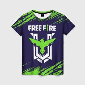 Женская футболка 3D с принтом FREE FIRE / ФРИ ФАЕР в Курске, 100% полиэфир ( синтетическое хлопкоподобное полотно) | прямой крой, круглый вырез горловины, длина до линии бедер | afth | ahb | ahbafth | fire | fps | free | freefire | garena | logo | master | mobile | online | акуу | акууашку | ашку | гарена | игра | игры | лого | логотип | логотипы | мастер | мобильная | нож | онлайн | символ | символы | фаер | фире | фпс 