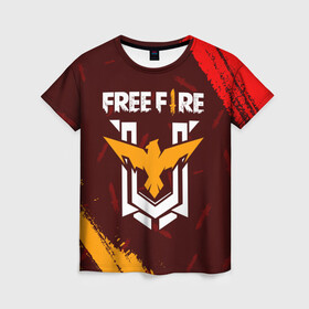 Женская футболка 3D с принтом FREE FIRE / ФРИ ФАЕР в Курске, 100% полиэфир ( синтетическое хлопкоподобное полотно) | прямой крой, круглый вырез горловины, длина до линии бедер | afth | ahb | ahbafth | fire | fps | free | freefire | garena | logo | master | mobile | online | акуу | акууашку | ашку | гарена | игра | игры | лого | логотип | логотипы | мастер | мобильная | нож | онлайн | символ | символы | фаер | фире | фпс 