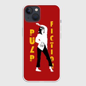 Чехол для iPhone 13 с принтом Pulp Fiction в Курске,  |  | актеры | бандиты | боевик | бульварное | винсент | герои | девяностые | джулс | знаменитости | кинофильм | комедия | криминал | криминальное | лихие | логотип | миа | персонажи | преступники | ретро