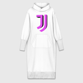 Платье удлиненное хлопок с принтом Juventus | 3D Logo Fuchsia (2021) в Курске,  |  | Тематика изображения на принте: 0x000000123 | juve | juventus | ronaldo | юве | ювентус