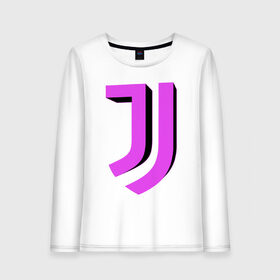 Женский лонгслив хлопок с принтом Juventus 3D Logo Fuchsia (2021) в Курске, 100% хлопок |  | Тематика изображения на принте: 0x000000123 | juve | juventus | ronaldo | юве | ювентус
