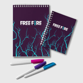 Блокнот с принтом FREE FIRE / ФРИ ФАЕР в Курске, 100% бумага | 48 листов, плотность листов — 60 г/м2, плотность картонной обложки — 250 г/м2. Листы скреплены удобной пружинной спиралью. Цвет линий — светло-серый
 | afth | ahb | ahbafth | fire | fps | free | freefire | garena | logo | master | mobile | online | акуу | акууашку | ашку | гарена | игра | игры | лого | логотип | логотипы | мастер | мобильная | нож | онлайн | символ | символы | фаер | фире | фпс 