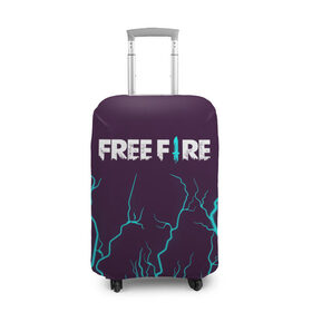 Чехол для чемодана 3D с принтом FREE FIRE / ФРИ ФАЕР в Курске, 86% полиэфир, 14% спандекс | двустороннее нанесение принта, прорези для ручек и колес | afth | ahb | ahbafth | fire | fps | free | freefire | garena | logo | master | mobile | online | акуу | акууашку | ашку | гарена | игра | игры | лого | логотип | логотипы | мастер | мобильная | нож | онлайн | символ | символы | фаер | фире | фпс 