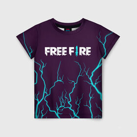 Детская футболка 3D с принтом FREE FIRE / ФРИ ФАЕР в Курске, 100% гипоаллергенный полиэфир | прямой крой, круглый вырез горловины, длина до линии бедер, чуть спущенное плечо, ткань немного тянется | afth | ahb | ahbafth | fire | fps | free | freefire | garena | logo | master | mobile | online | акуу | акууашку | ашку | гарена | игра | игры | лого | логотип | логотипы | мастер | мобильная | нож | онлайн | символ | символы | фаер | фире | фпс 