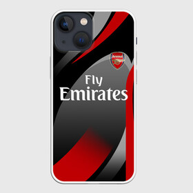 Чехол для iPhone 13 mini с принтом ARSENAL UNIFORM в Курске,  |  | arsenal | arsenal uniform | aubameyang | champions league | england | fc | football club | sport | англия | арсенал | лига чемпионов | лондон | обамеянг | премьер лига | спортивные | униформа | фирменые цвета | фк | футбольный клуб