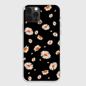 Чехол для iPhone 12 Pro Max с принтом Ромашки в ночи в Курске, Силикон |  | blackandwhite | flowers | nature | pattern | summer | белыецветы | бутоны | девушкам | лепестки | летние | листья | ночные | ночь | паттерн | поле | природа | ретро | ромашки | ромашковое | россыпь | сад | узоры | флорист