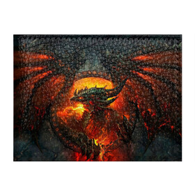 Обложка для студенческого билета с принтом Огненный Дракон  в Курске, натуральная кожа | Размер: 11*8 см; Печать на всей внешней стороне | drag | dragon | арт | динамическое | динозавр | дракон | красивое | фантастика