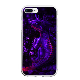 Чехол для iPhone 7Plus/8 Plus матовый с принтом Энергия Лавы в Курске, Силикон | Область печати: задняя сторона чехла, без боковых панелей | drag | dragon | арт | динамическое | динозавр | дракон | красивое | фантастика