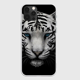 Чехол для iPhone 12 Pro Max с принтом Белый Тигр в Курске, Силикон |  | tiger | животное | тигр | тигрица | чернобелый