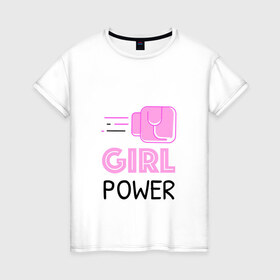 Женская футболка хлопок с принтом GRL PWR (Z) в Курске, 100% хлопок | прямой крой, круглый вырез горловины, длина до линии бедер, слегка спущенное плечо | emancipatio | feminism | girl power | girl to the power | mint juleps | spice girls | девичья сила | детерминизм | дискриминации женщин | кретинизм | неравенства полов | фемина | феминизация | феминизм | феминистка | феминность