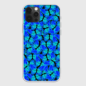Чехол для iPhone 12 Pro Max с принтом Голубые бабочки в Курске, Силикон |  | angel | butterfly | pattern | summer | wings | ангел | бабочка | бабочки | животные | крылышки | крылья | летающие | летние | магия | махаон | мотылек | насекомые | небесные | неон | неоновые | паттерн | природа