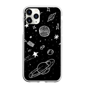 Чехол для iPhone 11 Pro Max матовый с принтом Cosmos в Курске, Силикон |  | comet | cosmos | moon | planet | satellite | saturn | space | star | weightlessness | звезда | комета | космос | луна | невесомость | планета | сатурн | спутник