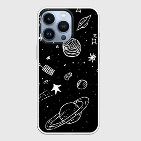 Чехол для iPhone 13 Pro с принтом Cosmos в Курске,  |  | Тематика изображения на принте: comet | cosmos | moon | planet | satellite | saturn | space | star | weightlessness | звезда | комета | космос | луна | невесомость | планета | сатурн | спутник