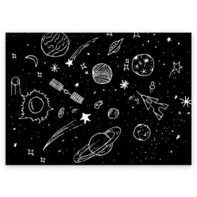 Поздравительная открытка с принтом Cosmos в Курске, 100% бумага | плотность бумаги 280 г/м2, матовая, на обратной стороне линовка и место для марки
 | comet | cosmos | moon | planet | satellite | saturn | space | star | weightlessness | звезда | комета | космос | луна | невесомость | планета | сатурн | спутник
