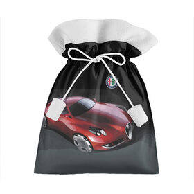 Подарочный 3D мешок с принтом Alfa Romeo в Курске, 100% полиэстер | Размер: 29*39 см | Тематика изображения на принте: alfa romeo | car | italy | motorsport | prestige | автоспорт | альфа ромео | италия | престиж
