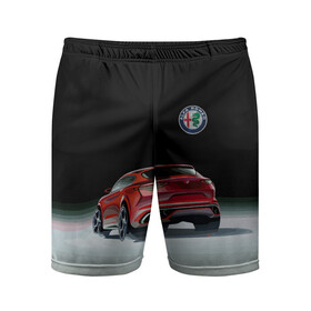 Мужские шорты спортивные с принтом Alfa Romeo в Курске,  |  | alfa romeo | car | italy | motorsport | prestige | автоспорт | альфа ромео | италия | престиж
