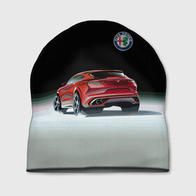 Шапка 3D с принтом Alfa Romeo в Курске, 100% полиэстер | универсальный размер, печать по всей поверхности изделия | Тематика изображения на принте: alfa romeo | car | italy | motorsport | prestige | автоспорт | альфа ромео | италия | престиж