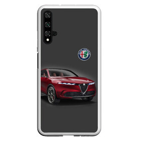 Чехол для Honor 20 с принтом Alfa Romeo в Курске, Силикон | Область печати: задняя сторона чехла, без боковых панелей | alfa romeo | car | italy | prestige | автомобиль | альфа ромео | италия | престиж