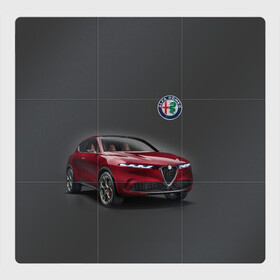 Магнитный плакат 3Х3 с принтом Alfa Romeo в Курске, Полимерный материал с магнитным слоем | 9 деталей размером 9*9 см | Тематика изображения на принте: alfa romeo | car | italy | prestige | автомобиль | альфа ромео | италия | престиж