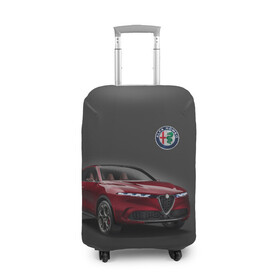 Чехол для чемодана 3D с принтом Alfa Romeo в Курске, 86% полиэфир, 14% спандекс | двустороннее нанесение принта, прорези для ручек и колес | alfa romeo | car | italy | prestige | автомобиль | альфа ромео | италия | престиж