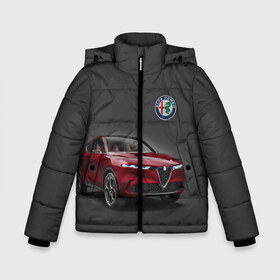 Зимняя куртка для мальчиков 3D с принтом Alfa Romeo в Курске, ткань верха — 100% полиэстер; подклад — 100% полиэстер, утеплитель — 100% полиэстер | длина ниже бедра, удлиненная спинка, воротник стойка и отстегивающийся капюшон. Есть боковые карманы с листочкой на кнопках, утяжки по низу изделия и внутренний карман на молнии. 

Предусмотрены светоотражающий принт на спинке, радужный светоотражающий элемент на пуллере молнии и на резинке для утяжки | alfa romeo | car | italy | prestige | автомобиль | альфа ромео | италия | престиж