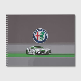 Альбом для рисования с принтом Alfa Romeo motorsport в Курске, 100% бумага
 | матовая бумага, плотность 200 мг. | alfa romeo | car | italy | motorsport | prestige | автоспорт | альфа ромео | италия | престиж