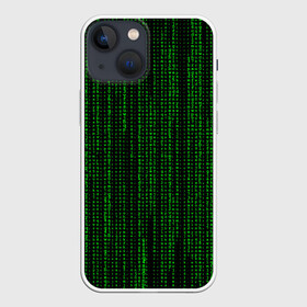 Чехол для iPhone 13 mini с принтом Matrix в Курске,  |  | matrix | интернет | код | компьютер | матрица | символы | хакер